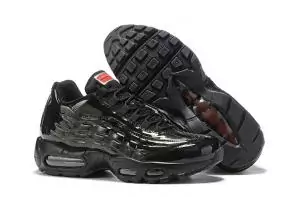 discount nike air max 95 by christian cheap leather black hommes